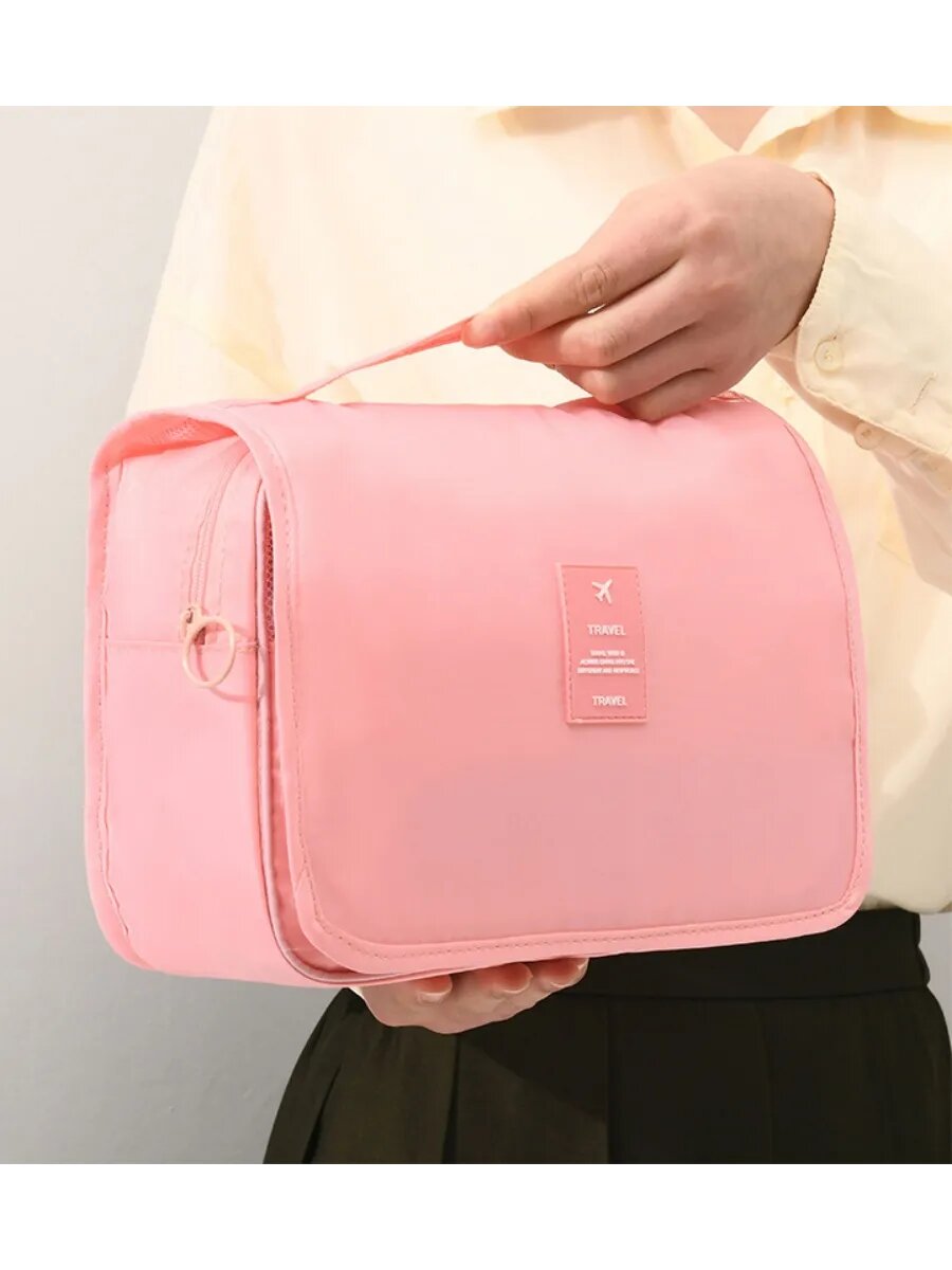 Бьюти-кейс ширина: 6 см., высота: 19 см., длина: 22 см., , розовый — фото 1