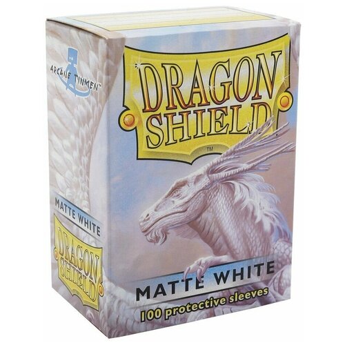 Протекторы Dragon Shield матовые белые (100 шт.)