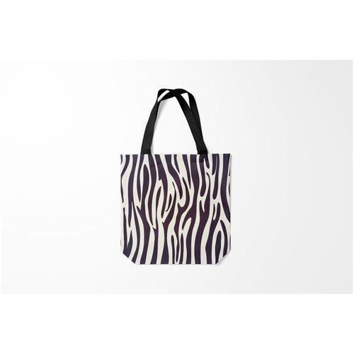 фото Сумка-шоппер / 40х40 см / звери / зебра я burnettie