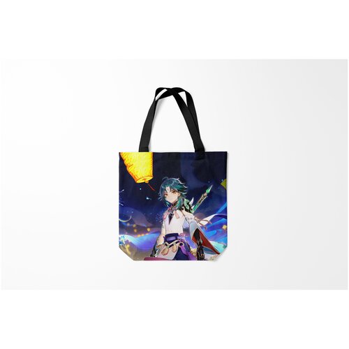 фото Сумка-шоппер / 40х40 см / геймерам / genshin impact сяо burnettie