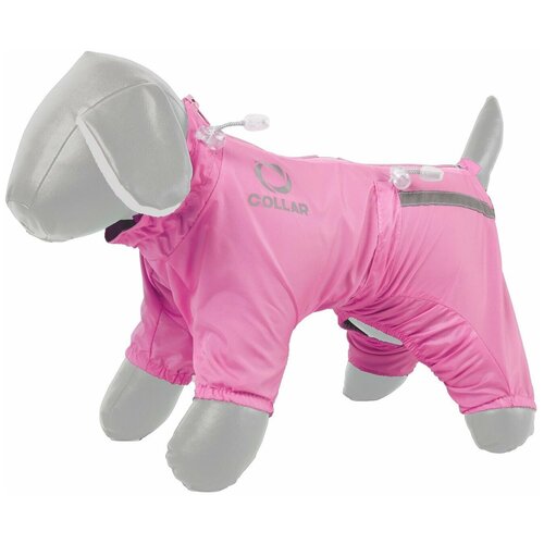 фото Дождевик для собак collar, xs 30 (той-пудель, китайская хохлатая, пекинес, ши-тцу, цвергпинчер) розовый (2 шт)