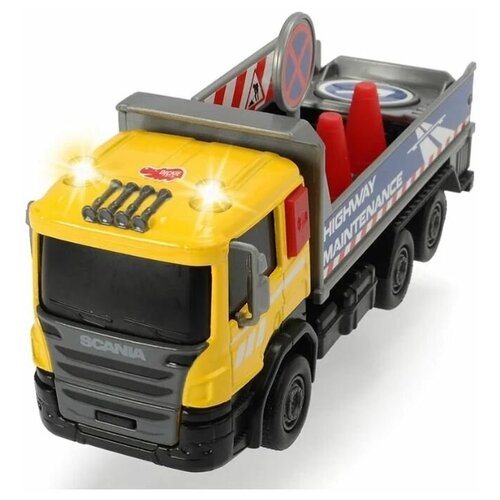 Купить Городская техника Scania, Dickie Toys (модель машины, кабина die- cast, 17 см, 3 вида, 3742011)