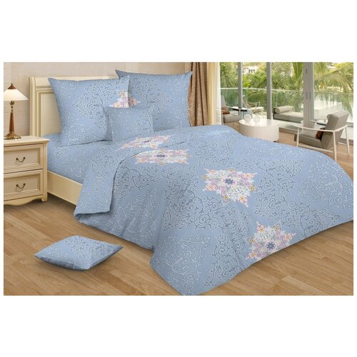 фото Nnj398539 постельное белье love цвет: голубой (1,5 спал.) ночь нежна