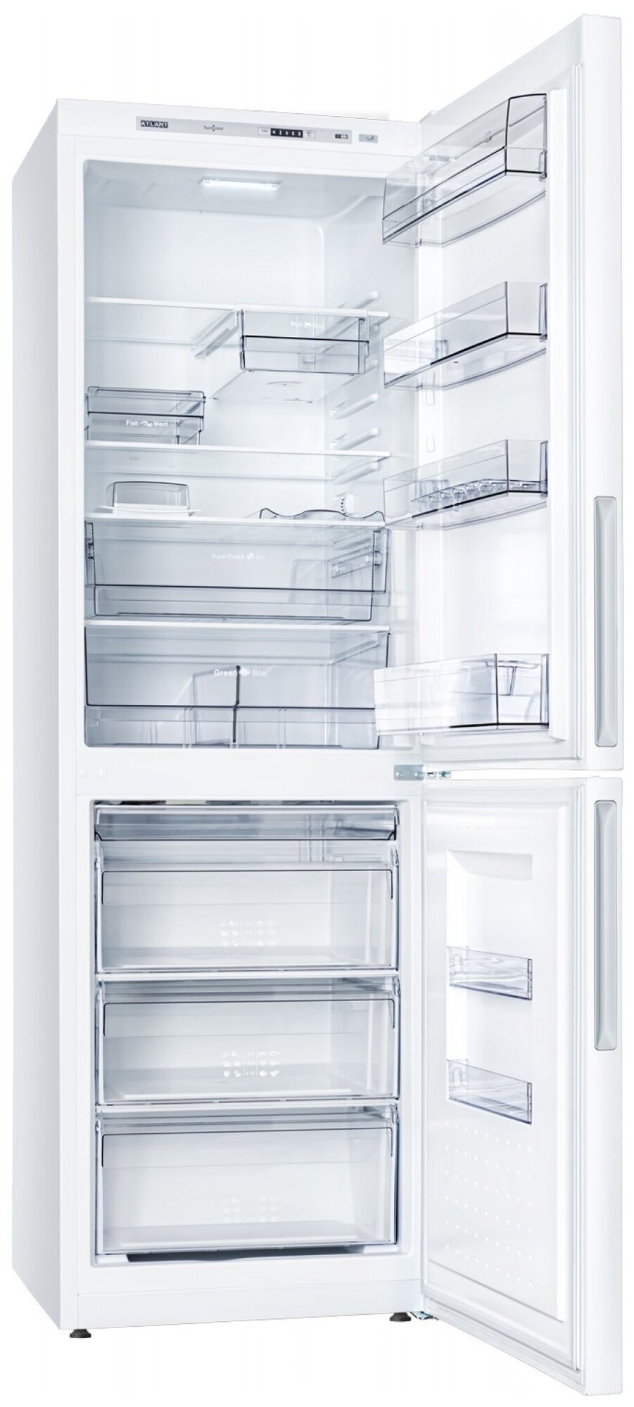 Холодильник АТЛАНТ , двухкамерный, белый - фото №3