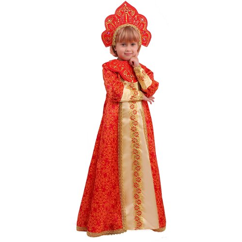 фото Костюм царевна марья в длинном платье детский пуговка 32 (128 см)