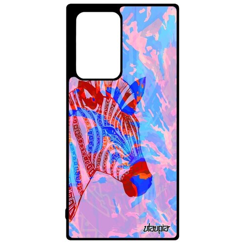 фото Модный чехол на мобильный // samsung galaxy note 20 ultra // "зебра" саванна zebra, utaupia, розовый