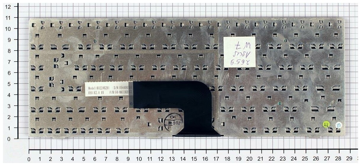 Клавиатура для ноутбука Asus R1F русская черная версия 2