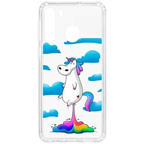 фото Чехол на samsung galaxy a21 kruche print flying unicorn / чехол для samsung / чехол с рисунком / чехол с принтом / чехол для самсунг / чехол для самсунг / бампер на гелакси / чехол накладка для гэлэкси / противоударная накладка для samsung galaxy / защита для galaxy / защита на samsung / cиликоновый чехол для samaung galaxy / пластиковый чехол на самсунг / защитный чехол для самсунг / чехольчик / защита телефона / ударопрочный чехол / галакси кruче