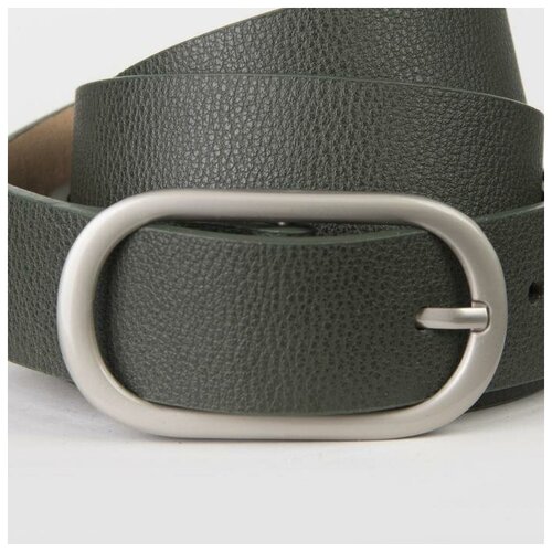 фото Ремень женский, ширина - 2,8 см, пряжка металл, цвет тёмно-зелёный mikimarket