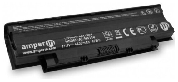 Аккумулятор для ноутбука Amperin AI-N5110 для Dell 13R, 17R, M, N Series 11.1v 4400mAh (49Wh)
