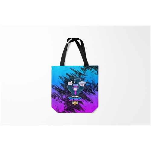 фото Сумка-шоппер / 40х40 см / геймерам / brawl stars dj frank burnettie