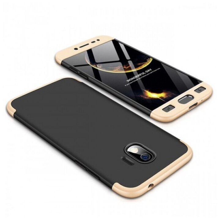 GKK LikGus 360 Двухсторонний чехол для Samsung J250F Galaxy J2 Pro (2018) с защитными вставками