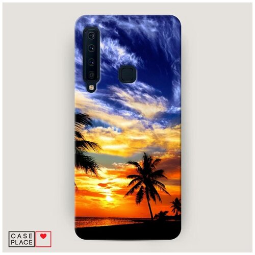 фото Чехол пластиковый samsung galaxy a9 2018 закат 13 case place