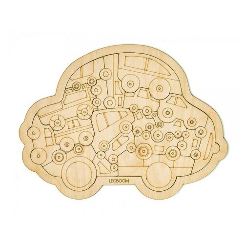 Пазл -раскраска Автопарк