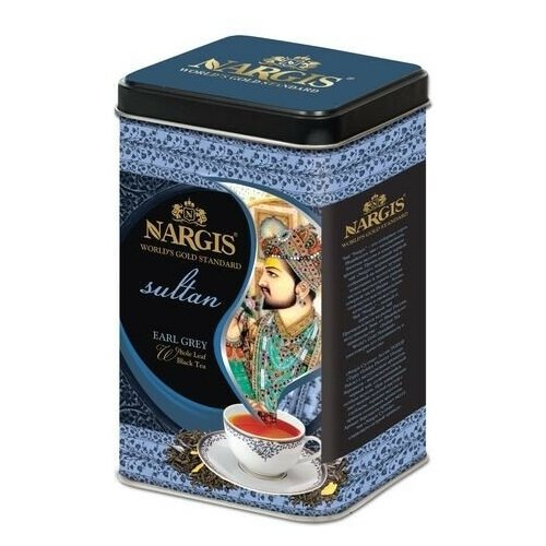 Чай чёрный ТМ "Наргис" - Sultan, Ассам Эрл Грей, банка, 200 г