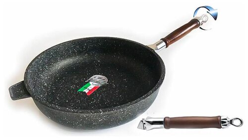 Сковорода-сотейник Olympia italica 24 cm со съемной ручкой