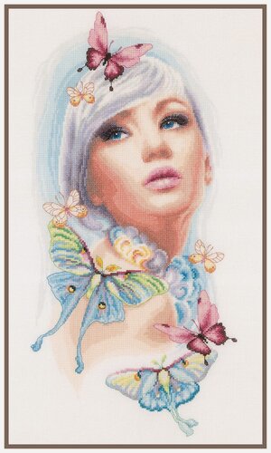 Изображение товара PN-0171930 Набор для вышивки крестом LanArte "Бабочка мечты"