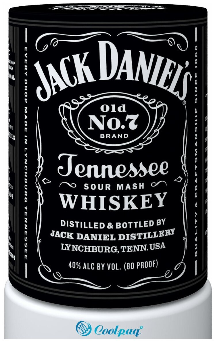 Чехол для бутылки 19л Coolpaq JACK DANIELS, на кулер для воды Art12-11 - фотография № 1