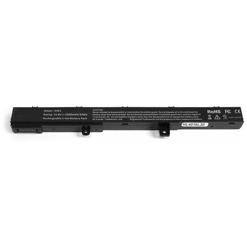 фото Аккумулятор для ноутбука asus x451, x551ca series. 14.8v 2200mah pn: a41n1308, x45li9c oem