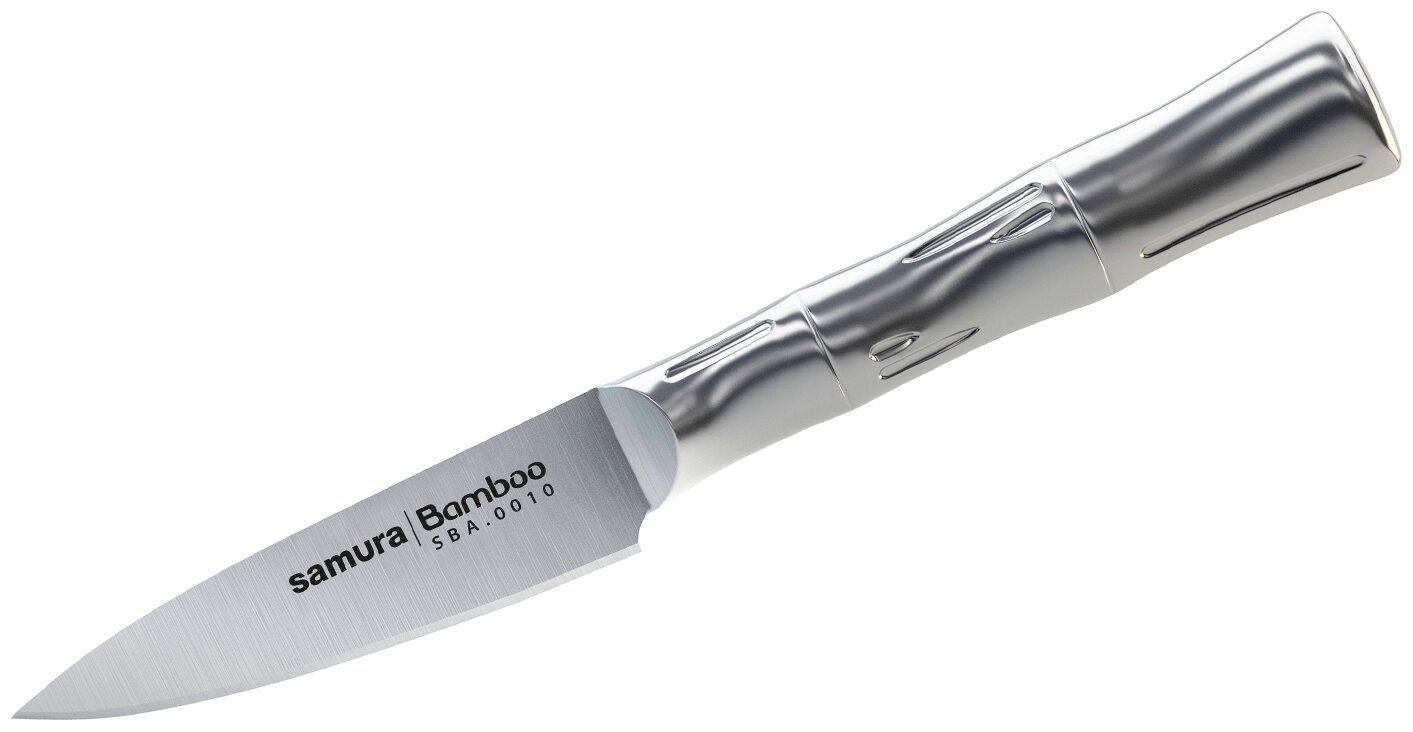 SBA-05/K набор из 4-Х кухонных ножей И подставки SAMURA BAMBOO - фотография № 4