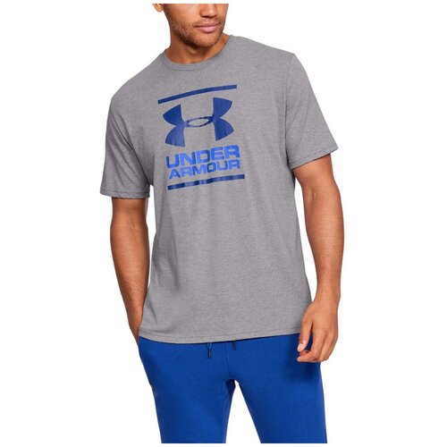 фото Футболка under armour gl foundation short sleeve t- shirt серый xl 1326849-036