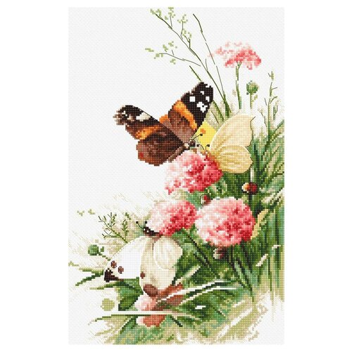 фото Leti938 набор для вышивания letistitch 'бабочки в поле' 27*17см