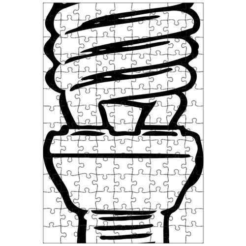 фото Магнитный пазл 27x18см."лампочка, свет, напольная лампа" на холодильник lotsprints