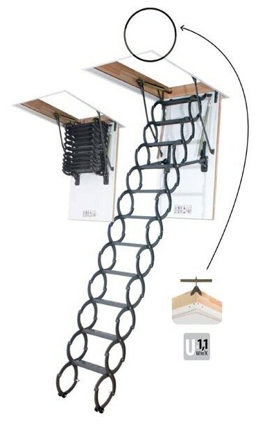 фото Чердачная лестница Fakro LST 70*120*280см