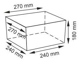 Плетеная корзина, темно-кремовый, WasserKRAFT Kammel WB-180-S