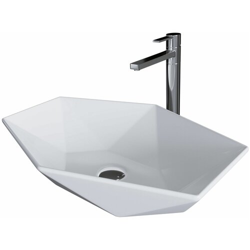 Раковина на столешницу Keramastar Fusion 600х415х150, белая KR003021