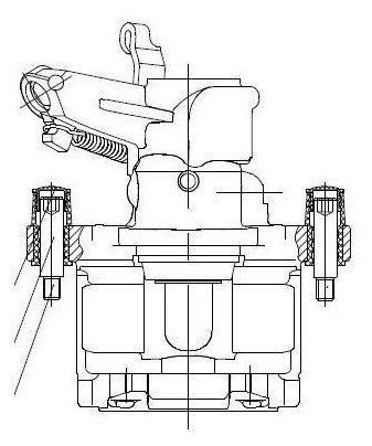 Суппорт тормозной задний левый TRIALLI CF 550115 для Saab 9-3 Opel Vectra