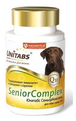 UNITABS SeniorComplex с Q10 для собак старше 7 лет 100 таб.