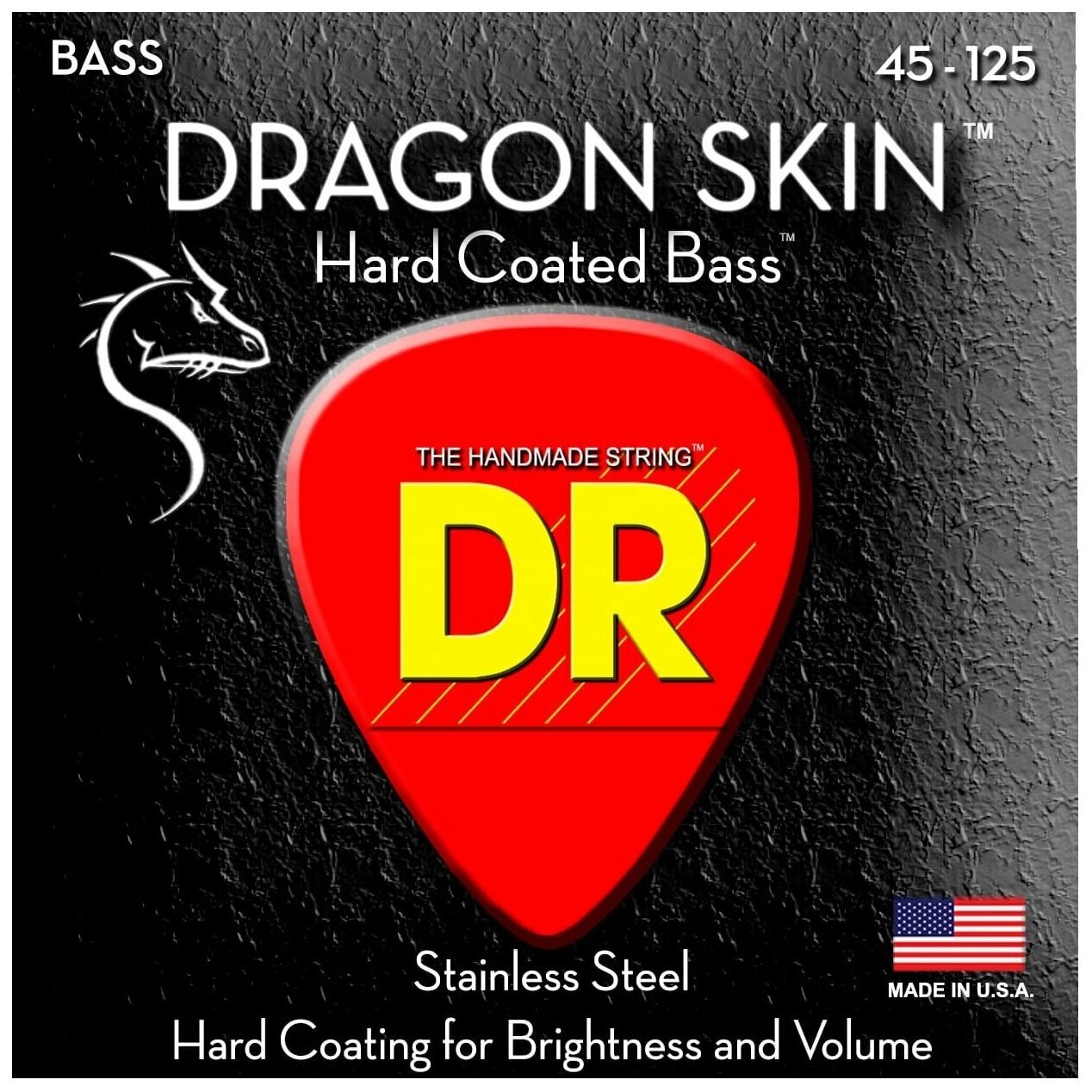 DR DSB5-45 DRAGON SKIN Clear Coated Bass 45-125 струны для бас-гитары