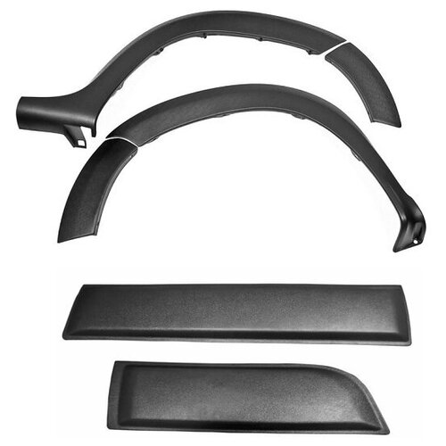 Расширители колесных арок с молдингами на двери Renault Duster 2015+ | шагрень