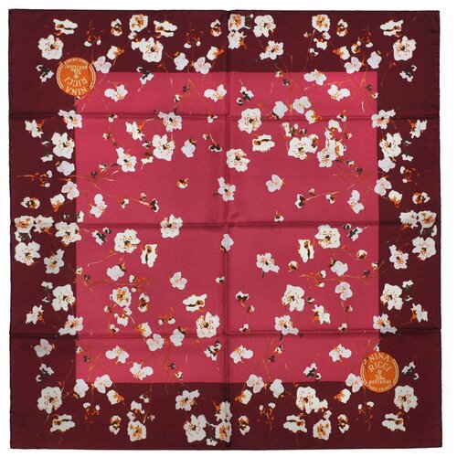 фото Бордовый платок в цветочек nina ricci 837893