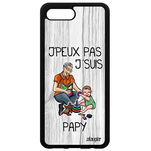 фото Яркий чехол на смартфон // honor 10 // "не могу - стал дедом!" рисунок надпись, utaupia, светло-серый