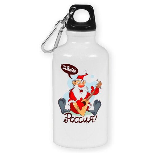 Бутылка с карабином CoolPodarok Зажигай Россия сова бутылка с карабином coolpodarok сова