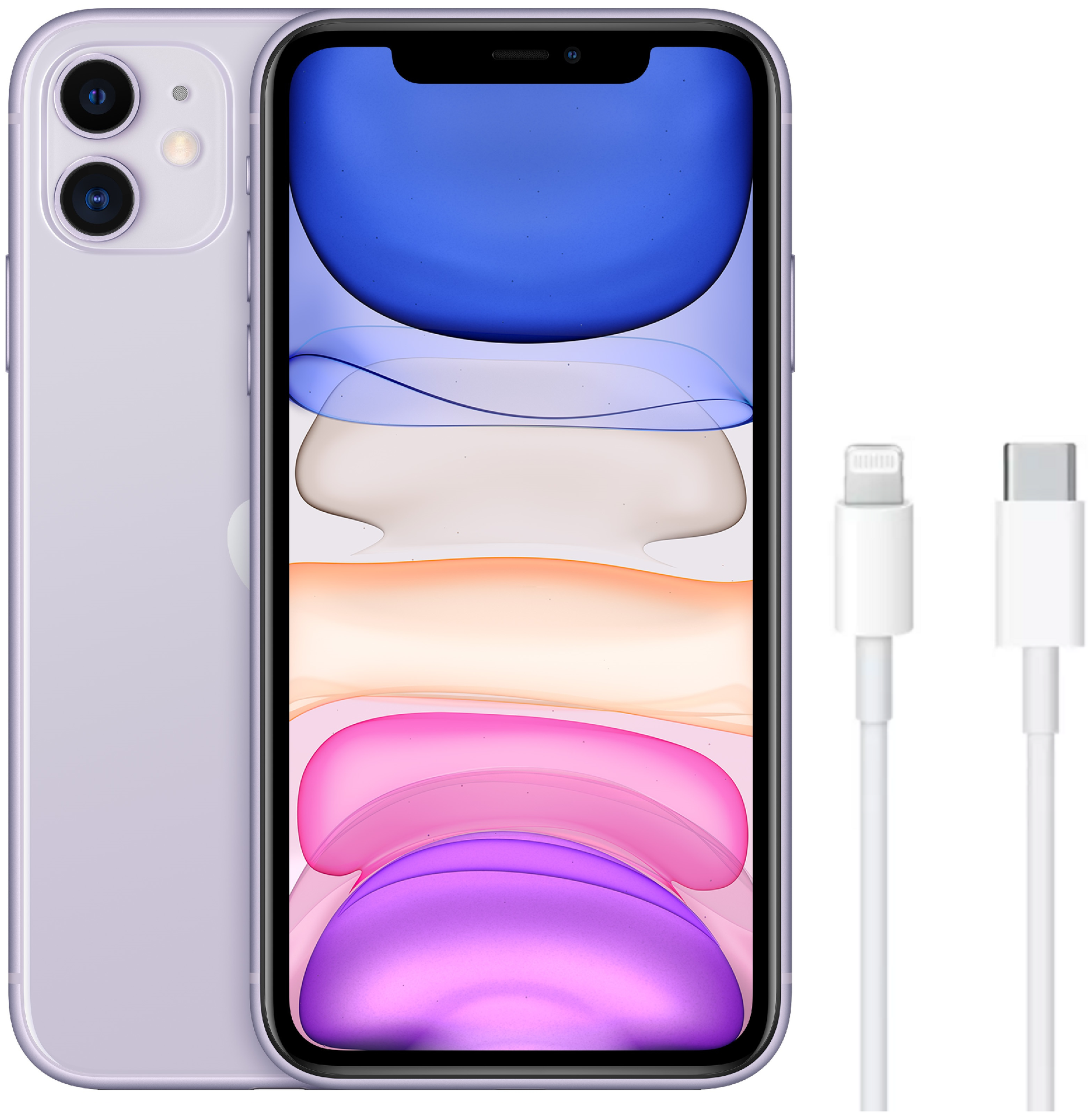 Смартфон Apple iPhone 11 64Gb Black (iOS 14/A13 Bionic 2650MHz/6.10" 1792x828/4096Mb/64Gb/4G LTE ) [MHDA3RU/A] - фото №8