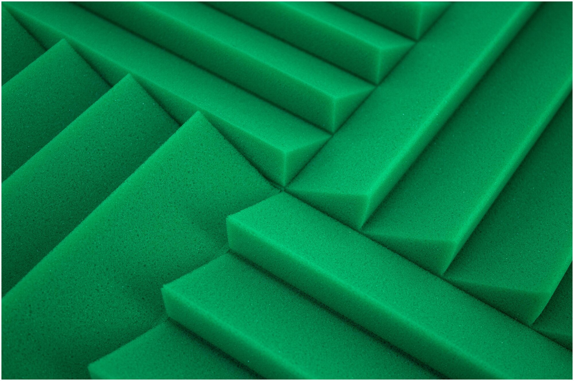 Акустический поролон/звукоизоляция зеленый 300х300 мм - Шумология "Sierra" Комплект из 4 панелей - фотография № 2