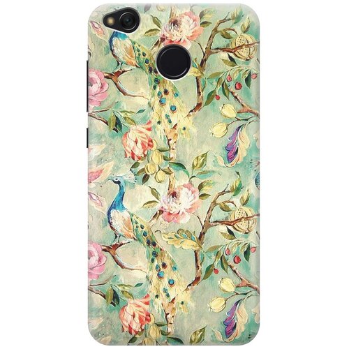 фото Gosso ультратонкий силиконовый чехол-накладка для xiaomi redmi 4x с принтом "винтажный цветочный паттерн"
