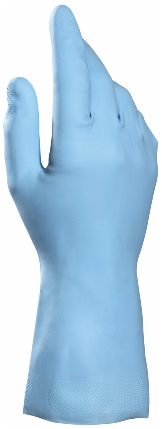 Перчатки латексные MAPA Vital Eco 117 хлопчатобумажное напыление размер 10 (XL) синие