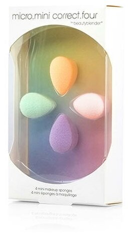 Спонжи BEAUTYBLENDER beautyblender micro.mini correct.four 4 шт