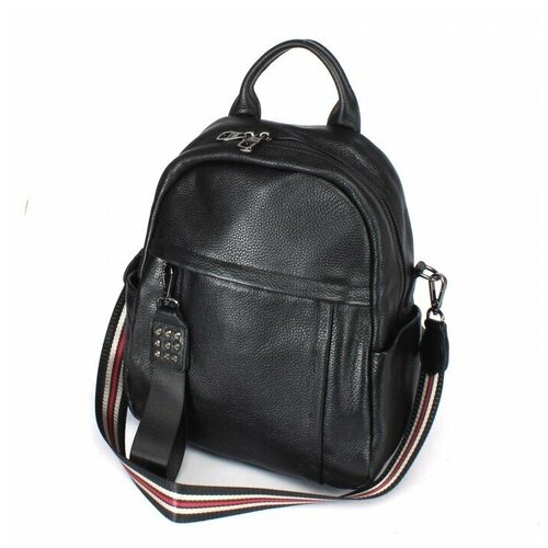 фото Рюкзак жен натуральная кожа opi-8807, 1отд, 4внутр+4внеш/карм, черный 238950 аделия