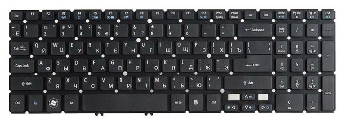 Клавиатура для ноутбука Acer Aspire V5-531, V5-531G, V5-551, V5-551G, V5-552, V5-552P, V5-571, V5-571G, V5-571P, V5-571PG, V5-572, V5-572G, V5-