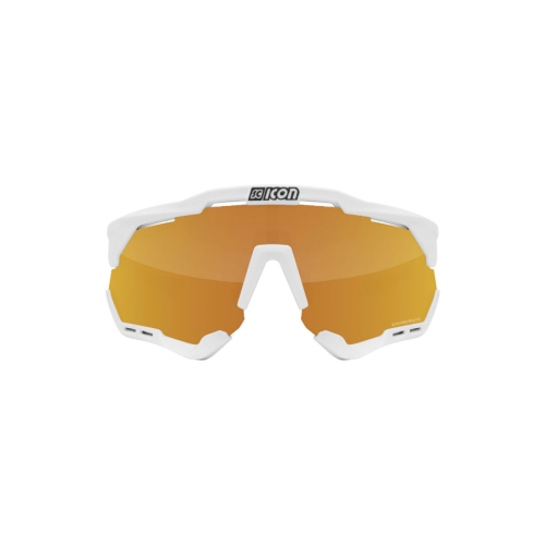 Солнцезащитные очки Scicon 98765, монолинза, оправа: пластик, спортивные, зеркальные, с защитой от УФ, белый
