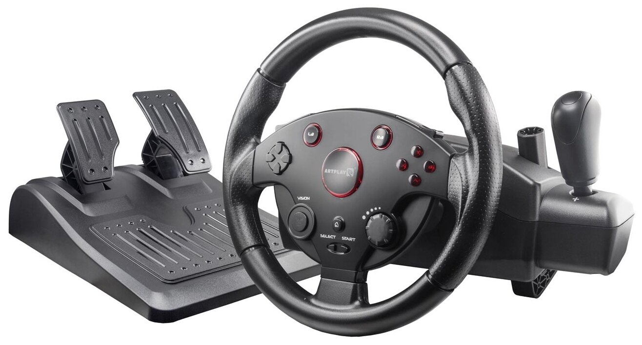 Руль Artplays Street Racing Wheel Turbo C900, черный