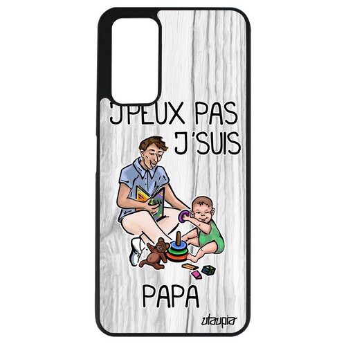 фото Противоударный чехол на мобильный // honor 10x lite // "не могу - стал папой!" папуля отец, utaupia, светло-серый