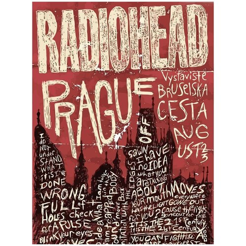 Картина по номерам на холсте Radiohead - 293 30X40