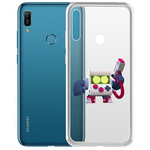 фото Чехол-накладка clear case brawl stars-8-бит классический для huawei y6 (2019)/y6s/honor 8a/8a pro/8a krutoff group