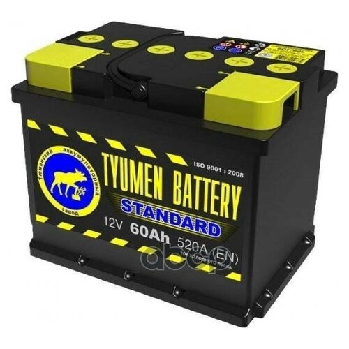 Акб 60 А/Ч О. П. Тюмень Ток 550 242 Х 175 Х 190 TYUMEN BATTERY арт. 6CT-60L0